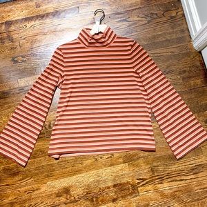 Madewell bell sleeve top NWT